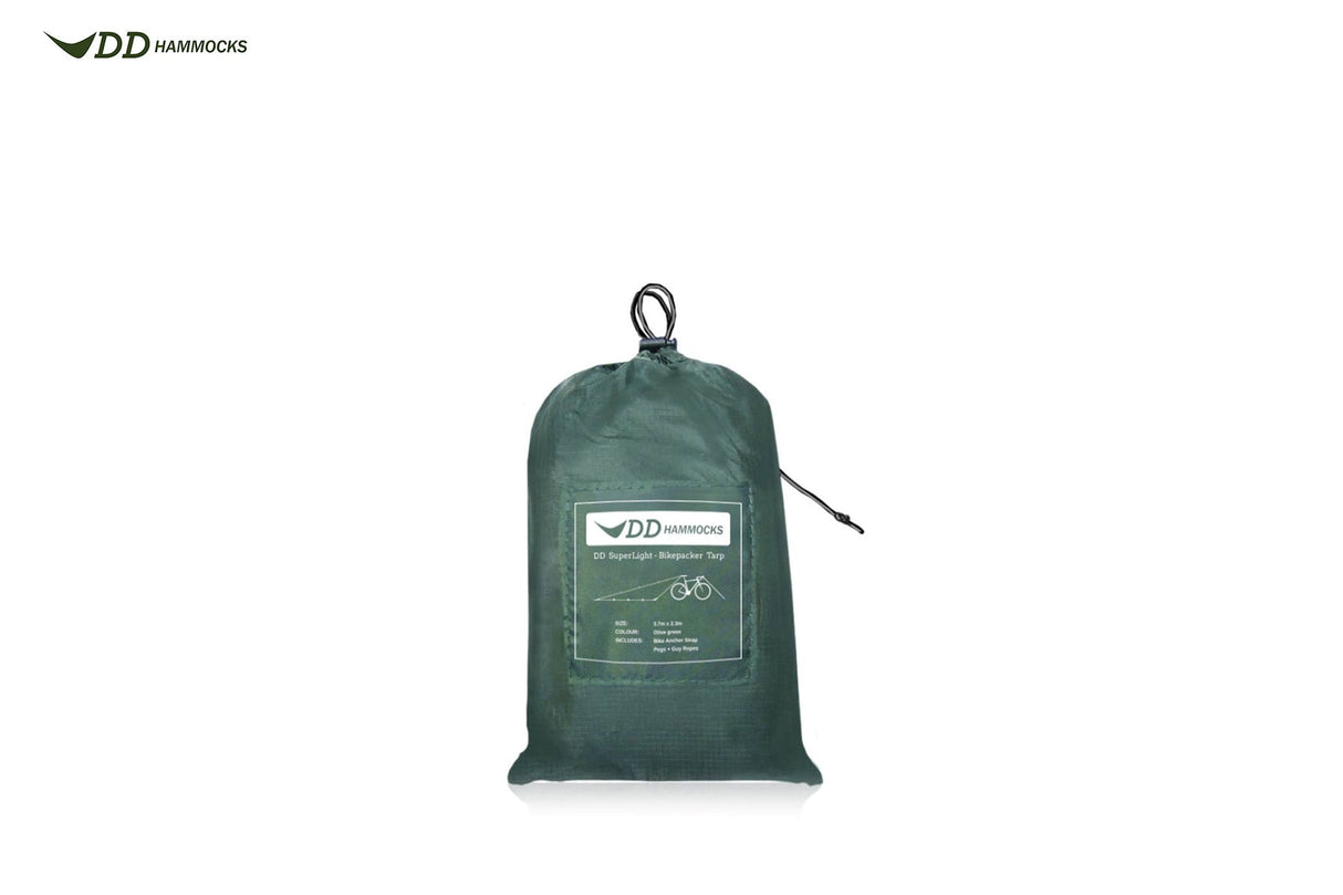 DD Hammocks SuperLight - Bikepacker Tarp - Olive Green