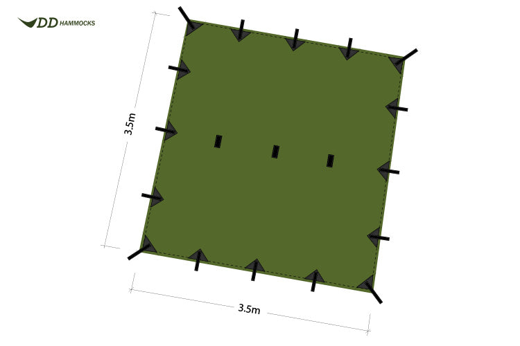 DD Hammocks Tarp 3.5 x 3.5m