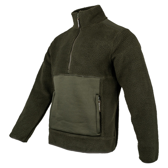 Jack Pyke Sherpa Pullover - Dark Olive