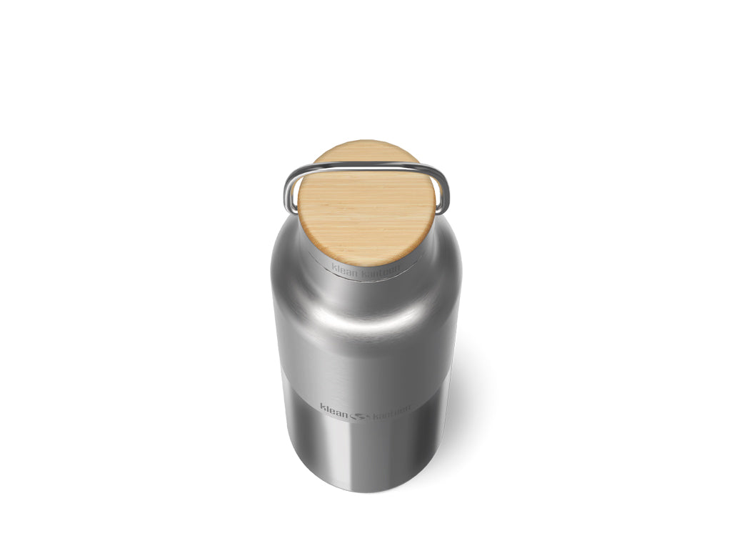 Klean Kanteen 473ml Rise Insulated Reflect Water Bottle with Bamboo Cap