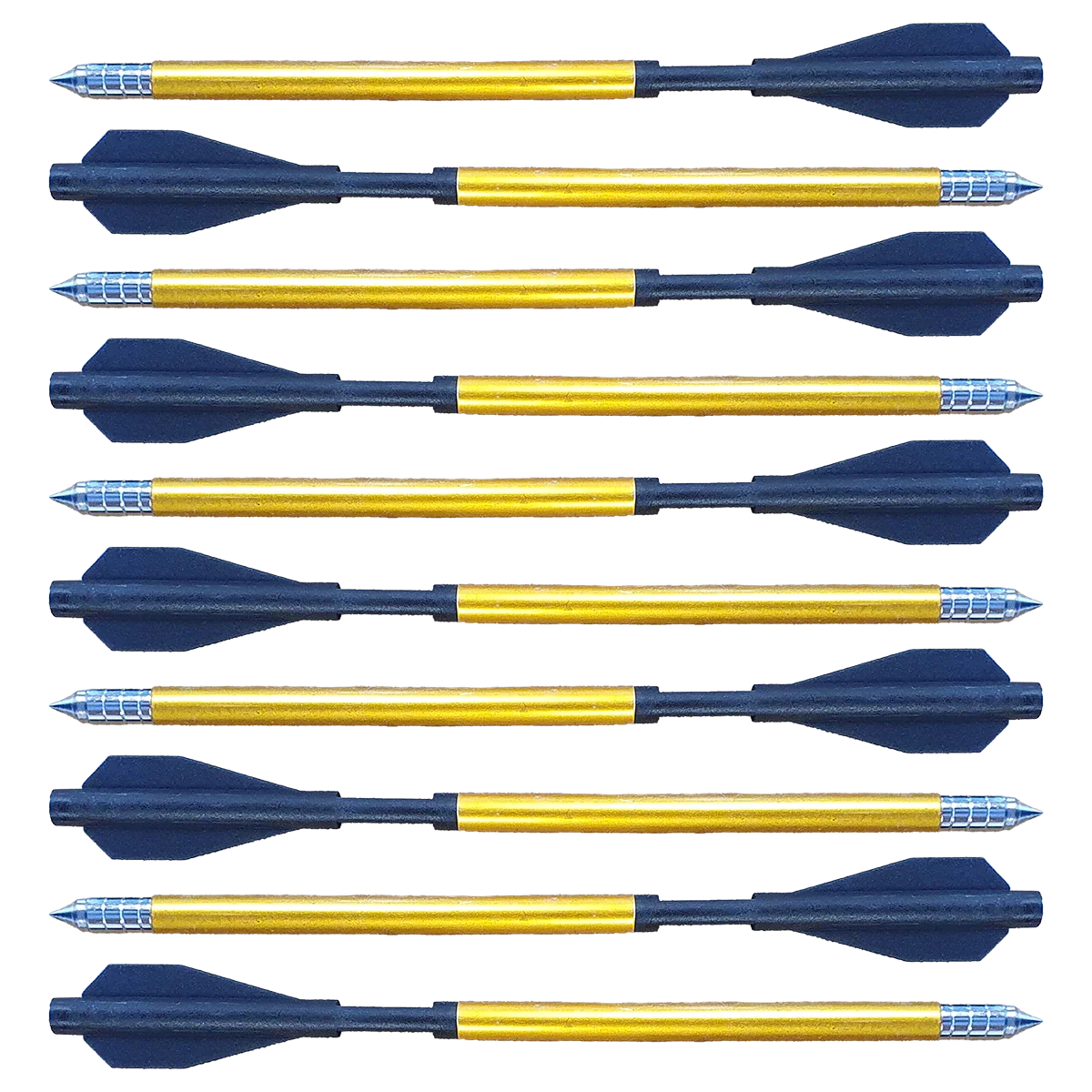 Man Kung 6.5 Inch Aluminium Crossbow Bolts - 10-pack for MK-TCS3 Sobek (Ø6mm)