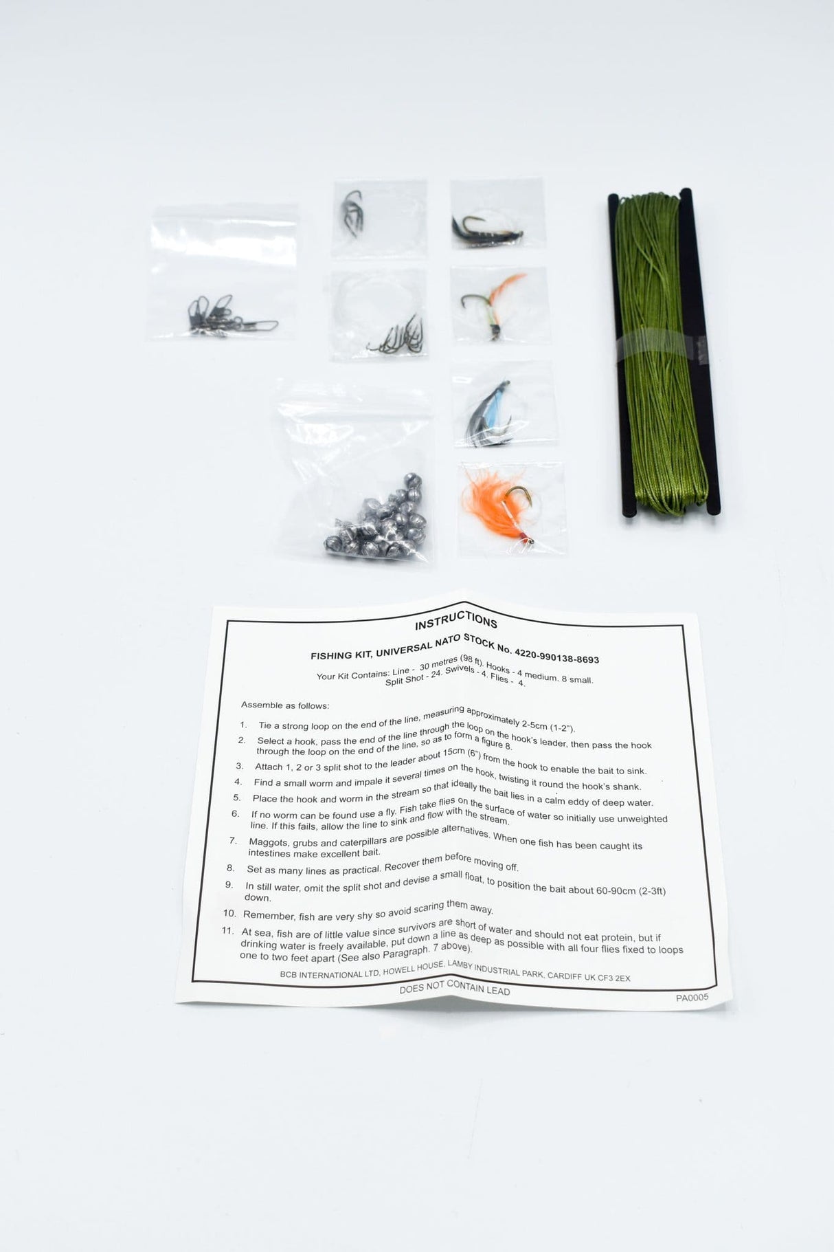BCB Nato Liferaft Fishing Kit