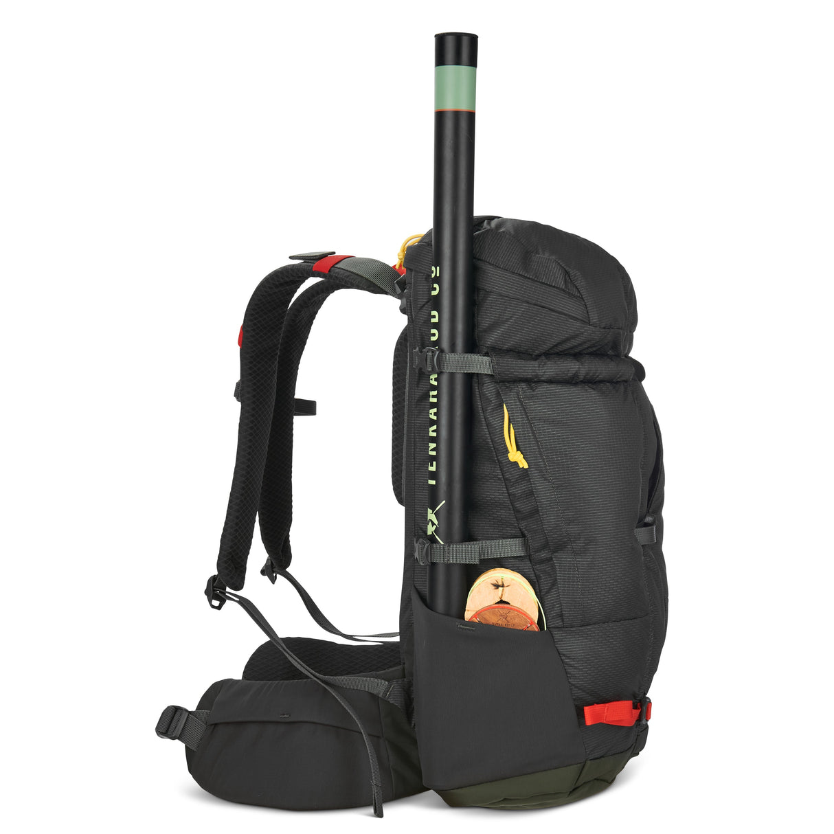 Sierra Designs Flex Hike 20L-30L Backpack Bag - Peat/Fiery Red
