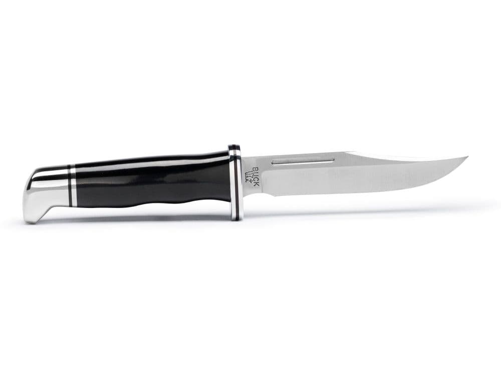 Buck 117 Brahma Fixed Blade Knife - Black Phenolic