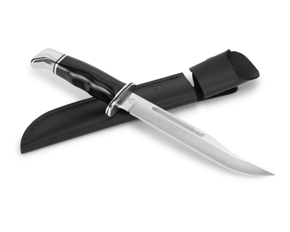 Buck 120 General Fixed Blade Knife - Black Phenolic