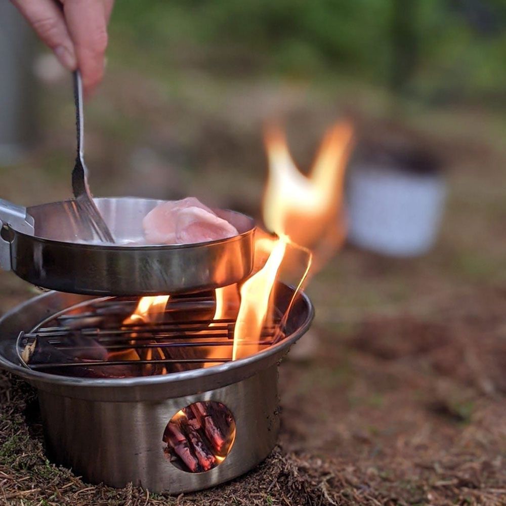 Kelly Kettle Large Cook Set (Stainless) For Base Camp & Scout