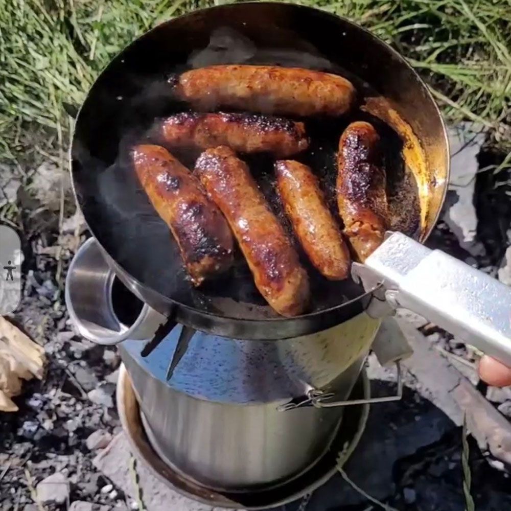 Kelly Kettle Large Cook Set (Stainless) For Base Camp & Scout