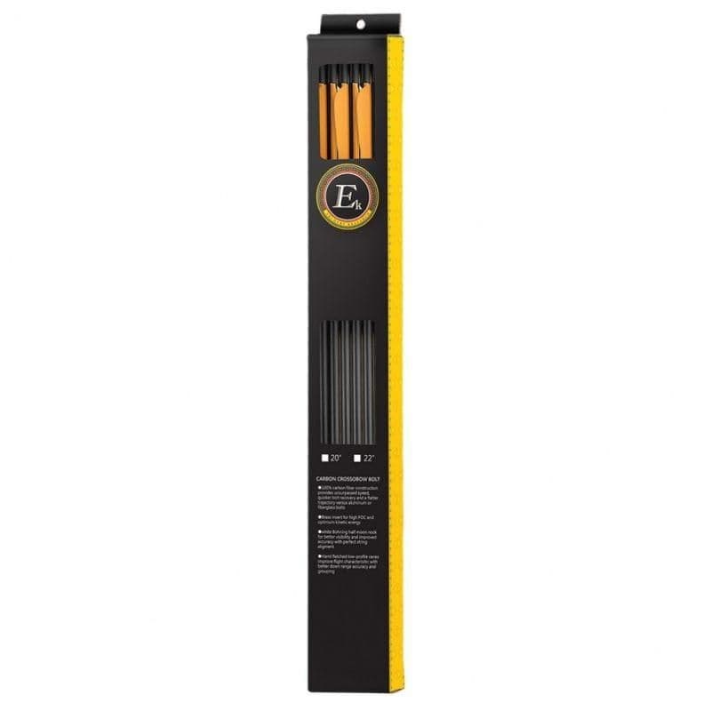 EK Archery 22" Carbon Crossbow Bolts - 6pk