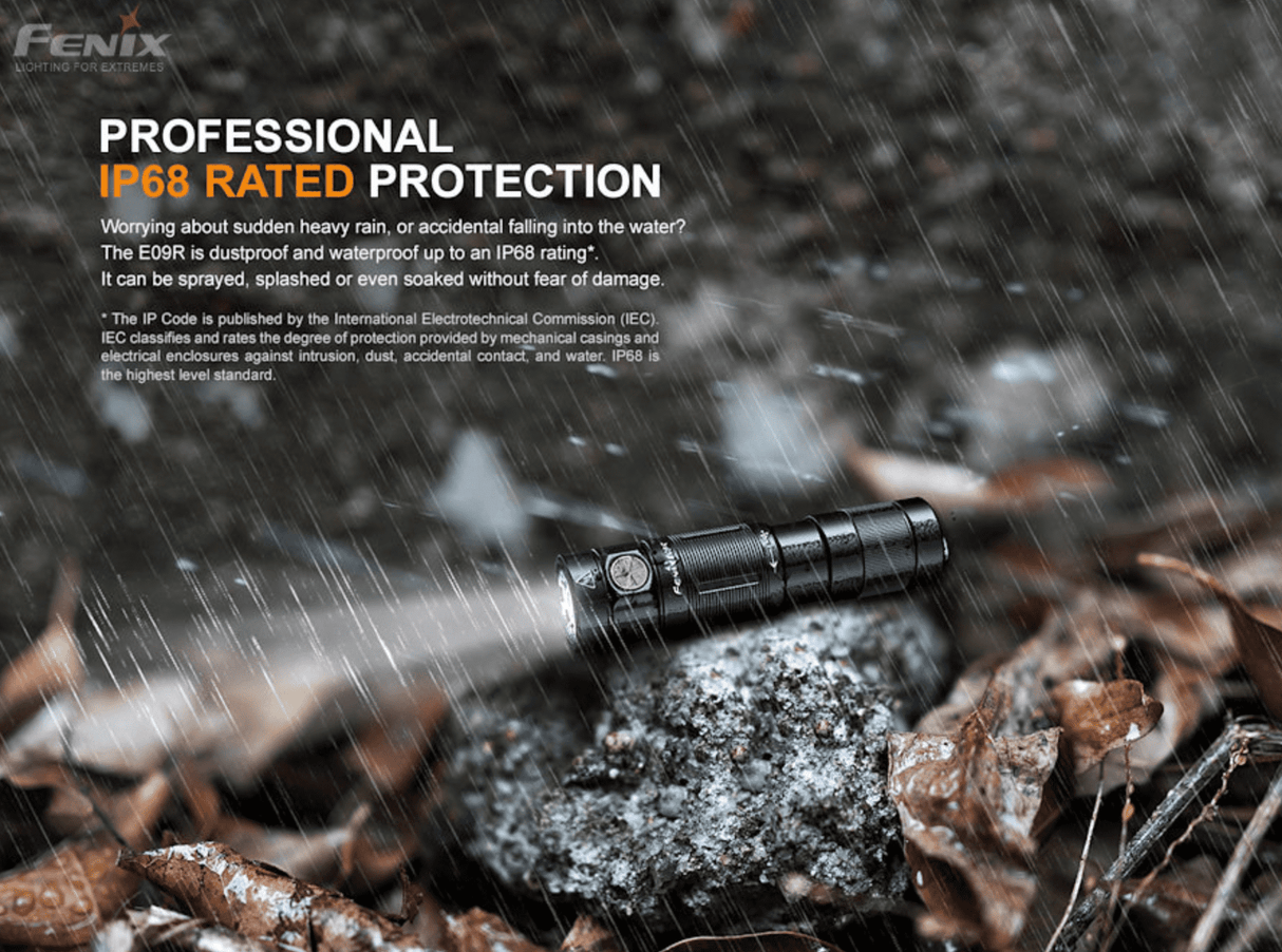Fenix E09R 600 Lumen Rechargeable Mini Flashlight