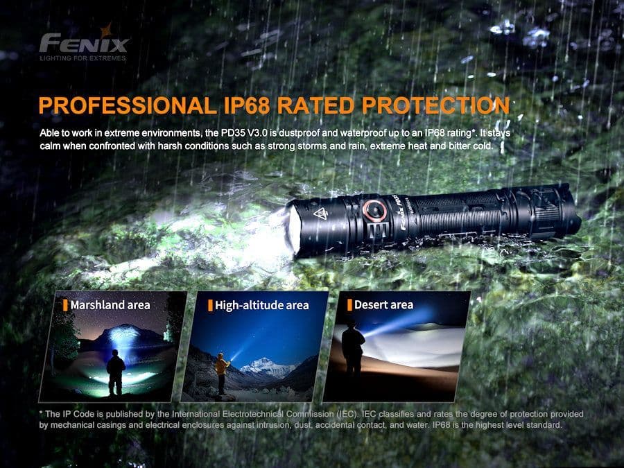 Fenix PD35 V3.0 1700 Lumen Torch & 2600U Battery