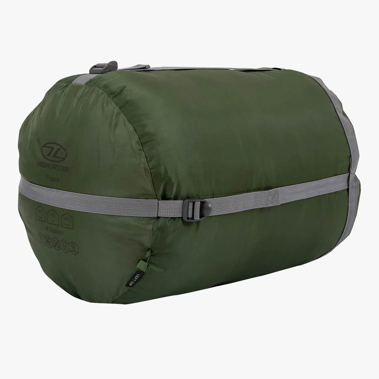Highlander Forces Phoenix Flame 400 Four Season Sleeping Bag - Olive