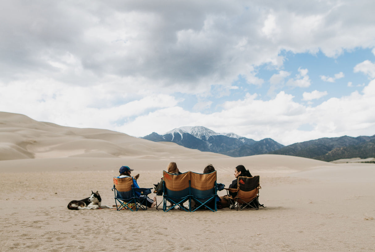Kelty Low-Loveseat Double Camping Chair - Deep Lake/Fallen Rock