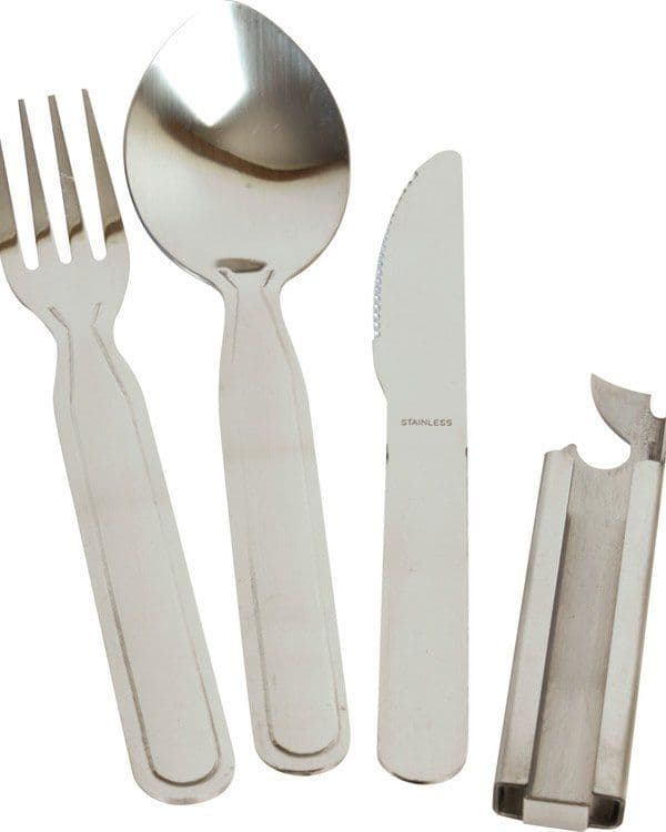 Kombat UK NATO Knife, Fork, and Spoon Set - Olive Green