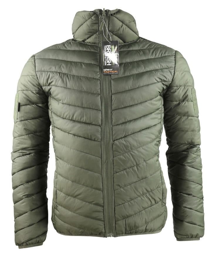 Kombat UK Xenon Reversible Jacket in BTP Camo & Olive Green