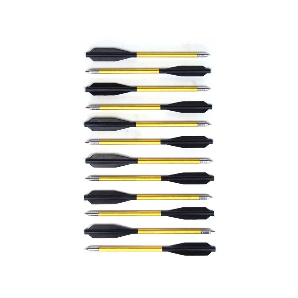 Man Kung 6.5 Inch Aluminium Crossbow Bolts 12-pack (Ø6mm)
