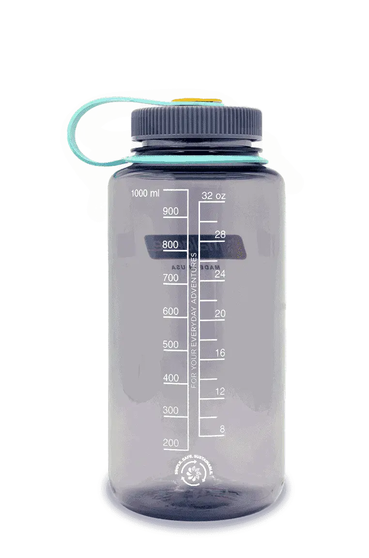 Nalgene 32oz / 1L Wide Mouth Sustain Water Bottle - Aubergine