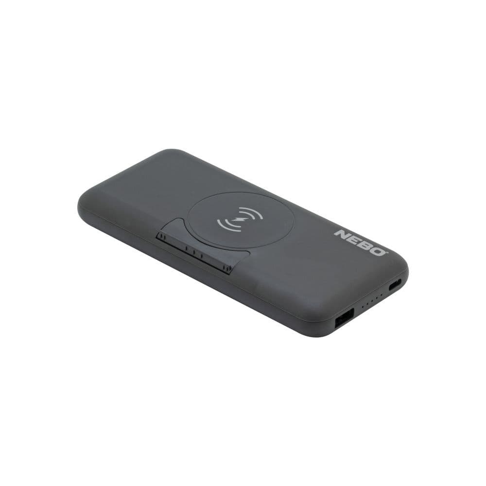 NEBO 10K Portable Powerbank with Kickstand & Wireless Charging