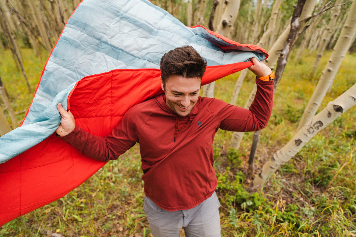 Kelty Bestie Treeline Blanket - Winter Moss