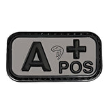 Viper A Positive Black Blood Group Patch