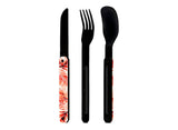 Akinod Straight Magnetic Cutlery (Black Mirror Finish)