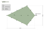 DD Hammocks SuperLight - Bikepacker Tarp - Olive Green