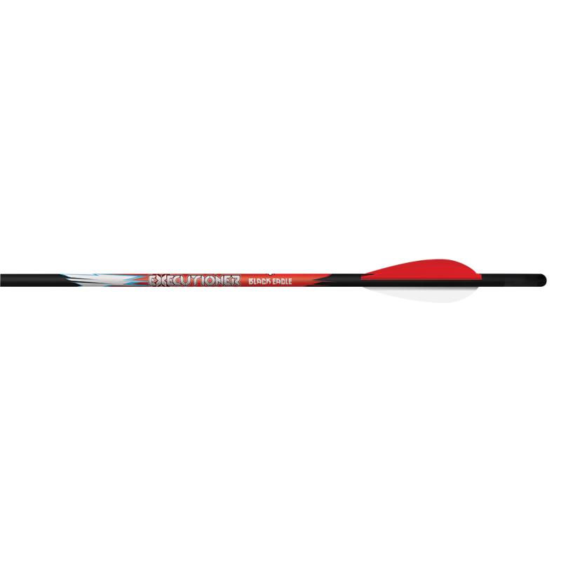 Black Eagle 20" Carbon Crossbow Bolts - Executioner 3" Vanes .003"