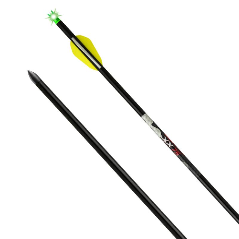 Wicked Ridge 20" Aluminum Crossbow Bolts - XX75 with Alpha Nock .003"