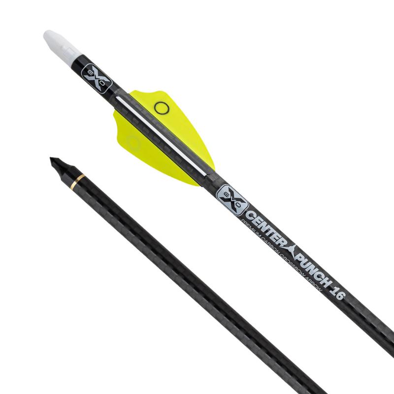 TenPoint 16" Carbon Crossbow Bolts - EVO-X CenterPunch with Alpha-Nock HP .001"