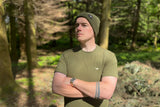 DD Hammocks Men's Icon T-Shirt - Athletic Fit - Dark Olive Green