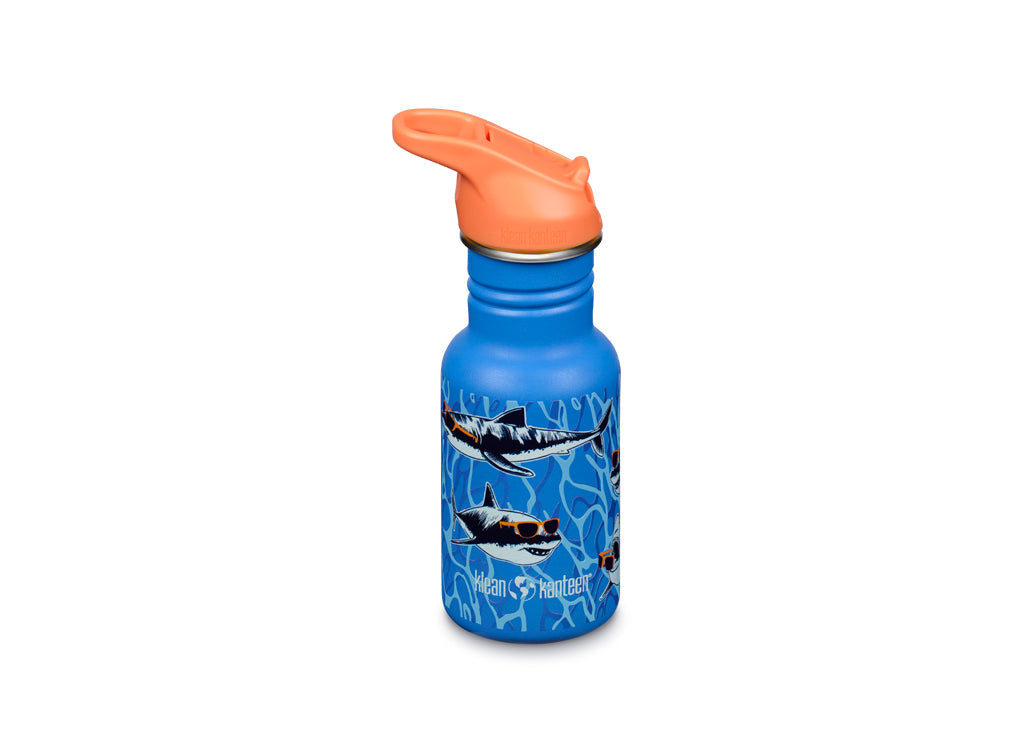 Klean Kanteen 355ml Classic Kid's Water Bottle with Flip Seal Sport Cap