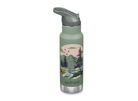 Klean Kanteen 355ml Classic Kid's Insulated Water Bottle with Flip Seal Sport Cap