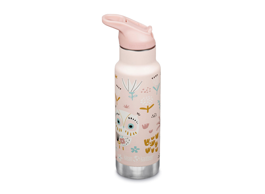 Klean Kanteen 355ml Classic Kid's Insulated Water Bottle with Flip Seal Sport Cap