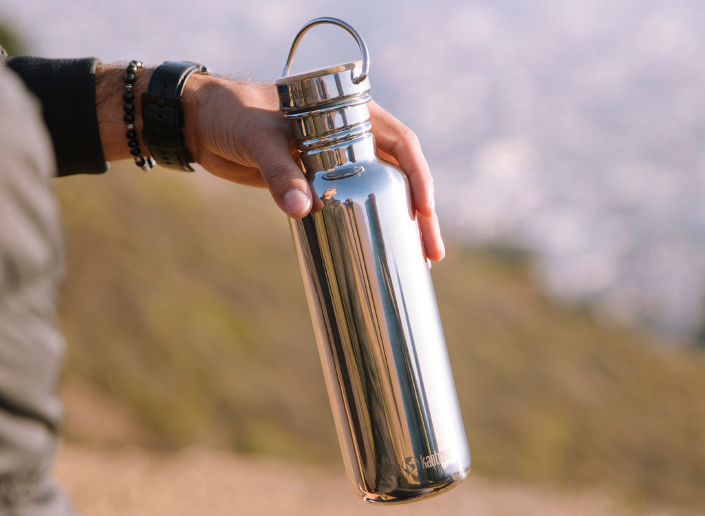 Klean Kanteen 800ml Reflect Water Bottle with Bamboo Cap