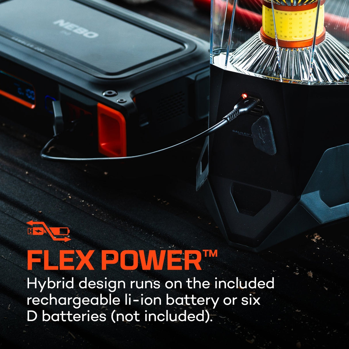 Nebo Galileo 1600 Flex Rechargeable Lantern