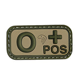 Viper 0 Positive Green Blood Group Patch