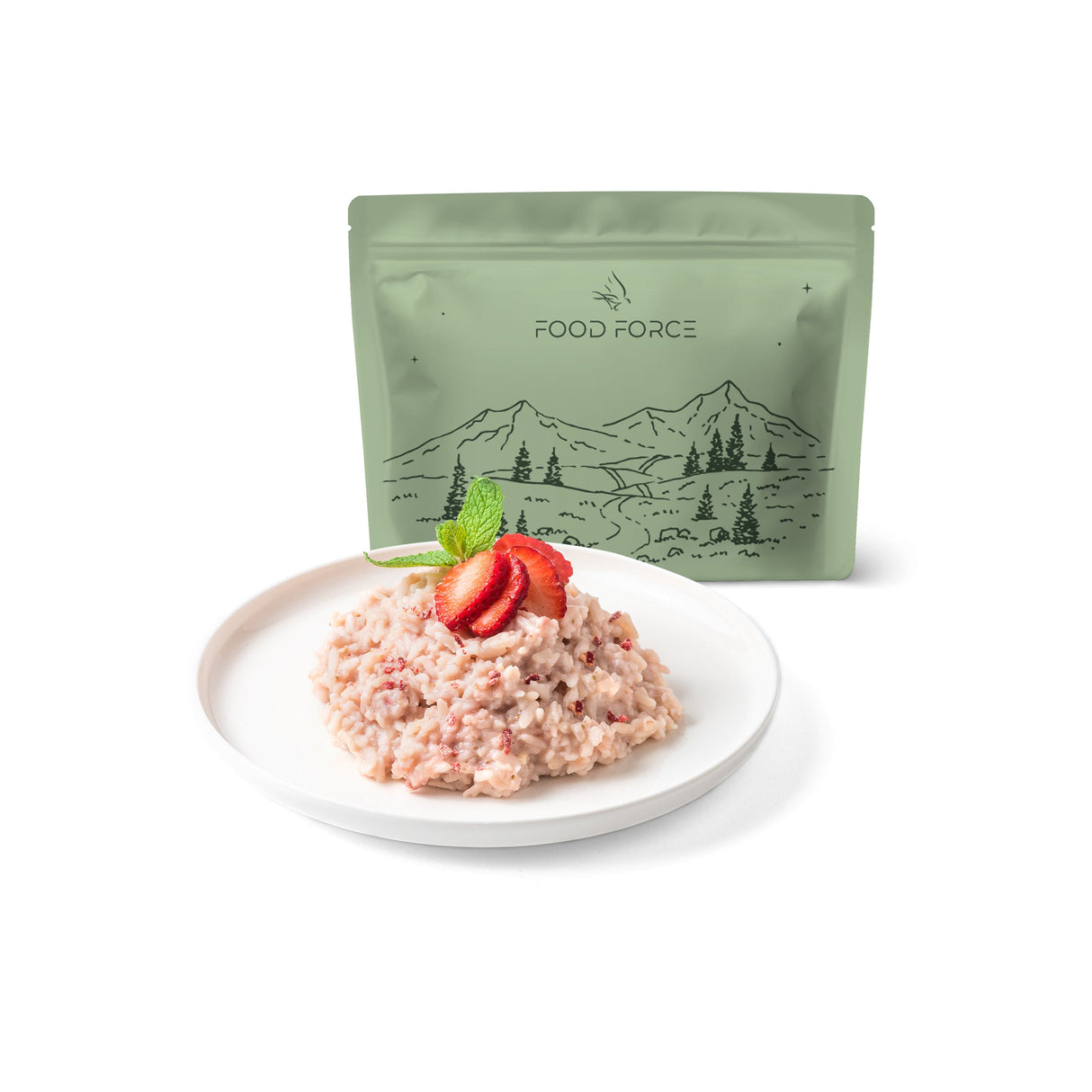 Food Force Rice Porridge With Strawberries Breakfast Bundle