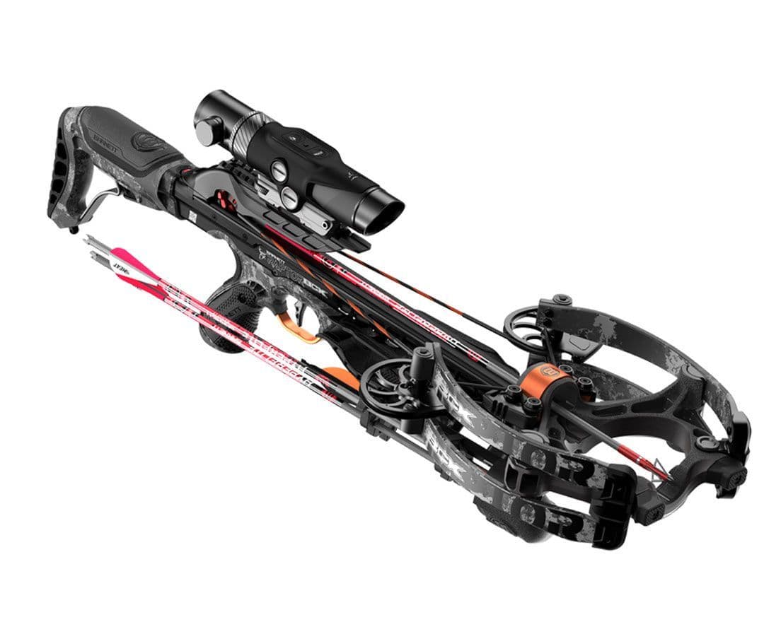 Barnett Hyper Raptor BCX Compound Crossbow Kit with BuckOps X-Factor Laser Rangefinder Scope