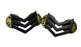 British Military Black Chevron Sergeant Pins - Pair