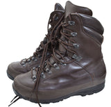 British Military Cold Wet Weather Brown Leather Combat Boots