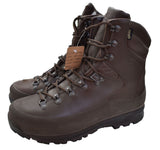 British Military Iturri Cold Wet Weather Brown Leather Combat Boots - Supergrade