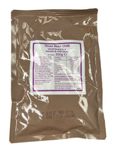 British Military Ration Main Meal Pouch - Vegan Three Bean Chilli 300g
