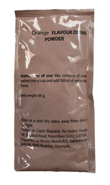 British Military Ration Pack Accessory - Orange Fruit Flavour Drink Powder 45g