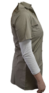 British Military Surplus Men's Short Sleeve Shirt - Stone Brown