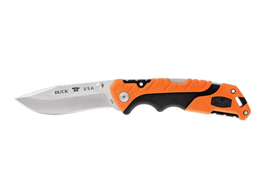 Buck 659 Large Folding Pursuit Lock Knife - Orange/Black Pro