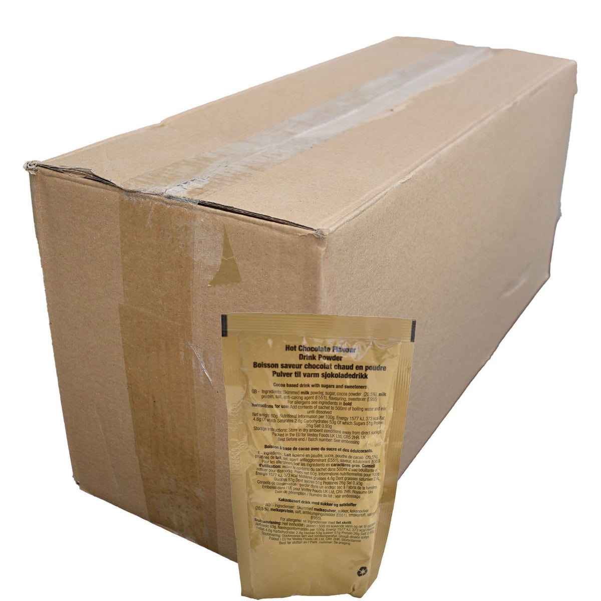 BULK BUY - British Army Ration Pack - Hot Chocolate Sachets x 200 ...