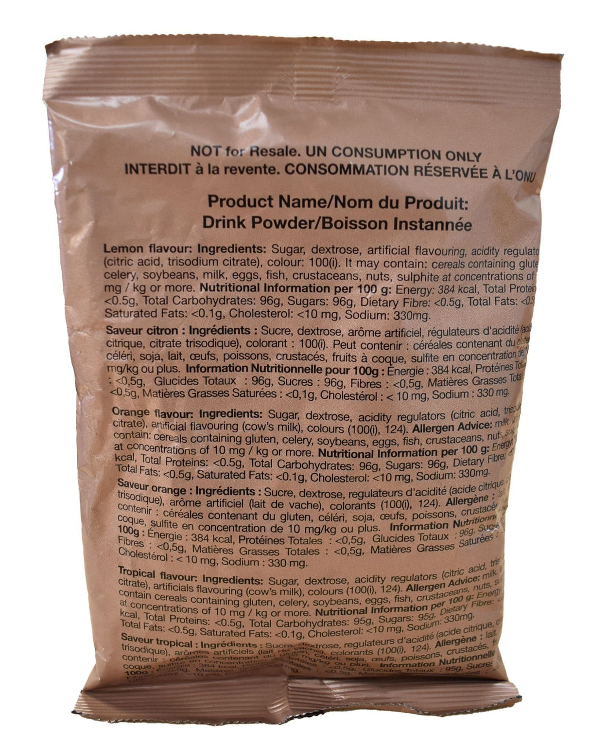 BULK BUY British Military 200g Drink Powder x 40