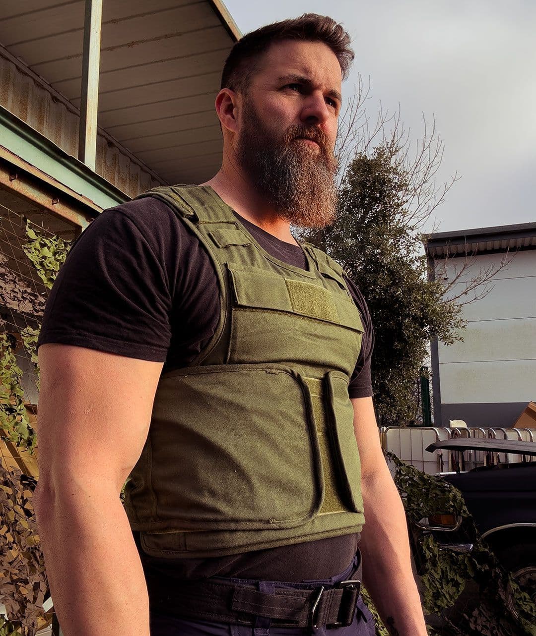 Civilian Overt Body Armour Cover - Olive - Grade 2