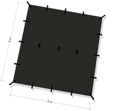 DD Hammocks Tarp 3 x 3m - Jet Black