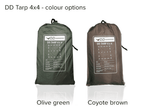 DD Hammocks Tarp 4m x 4m - Coyote Brown