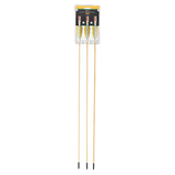 EK Archery Black Point Natural Wooden Feather Arrows 32" - Pack Of 3